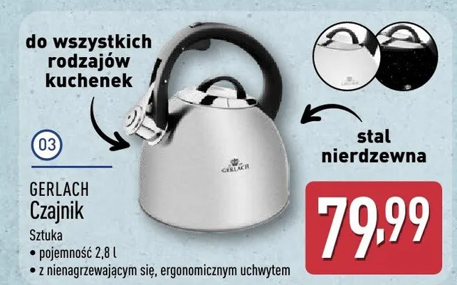 Czajnik promocja w Aldi