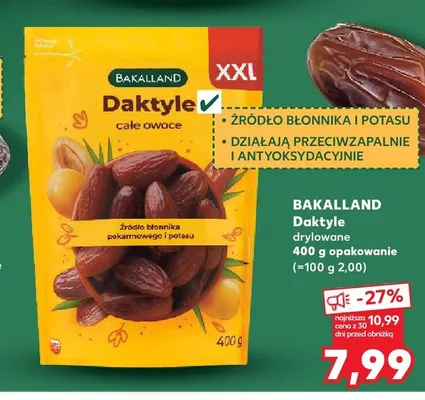 Daktyle drylowane Bakalland promocja w Kaufland