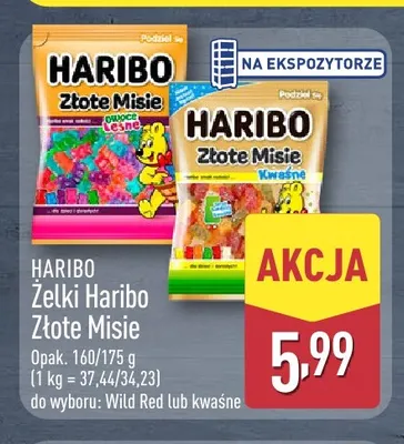 Żelki Haribo Złote Misie Kwaśne promocja w Aldi
