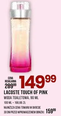 Perfumy Lacoste Touch Of Pink promocja w Drogerie Natura