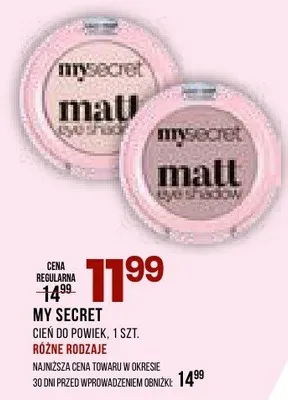 Cienie pojedyncze, 1szt. różne rodzaje promocja w Drogerie Natura