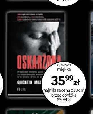 Książka Oskarżona Quentin Michele promocja w Empik