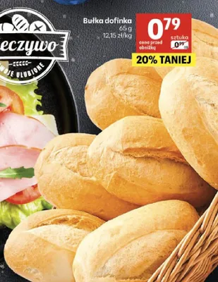 Bułka dofinka promocja w Delikatesy Centrum