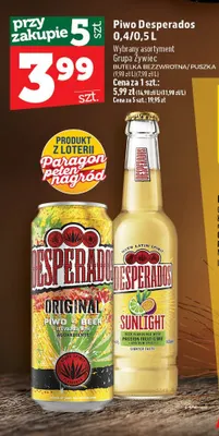 Piwo Desperados Original promocja w TOPAZ