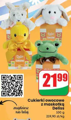 Cukierki owocowe z maskotką promocja w Dino