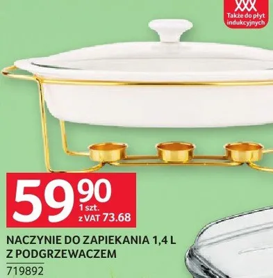 Naczynie do zapiekania PYREX 1.4L z podgrzewaczem promocja w Selgros