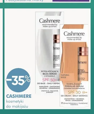 Podkład serum nawilżający Cashmere SPF 30 promocja w Super-Pharm
