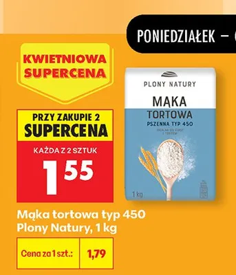 Mąka tortowa typ 450 promocja w Biedronka