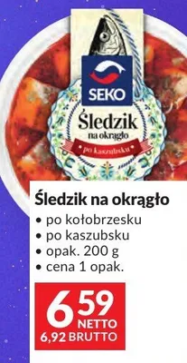 Śledzie na okrągło po kaszubsku Seko promocja w Makro