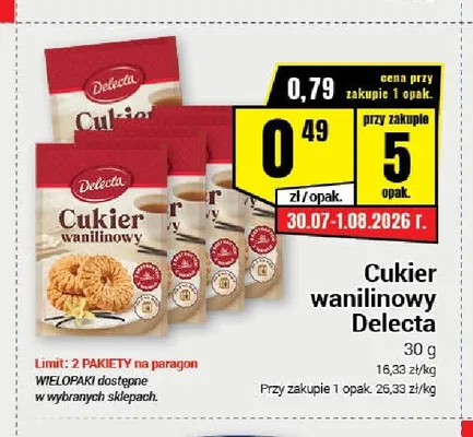 Cukier wanilinowy Delecta promocja w Premium Nasz Sklep