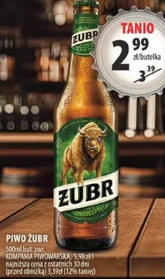 Piwo Żubr 500ml promocja w Arhelan