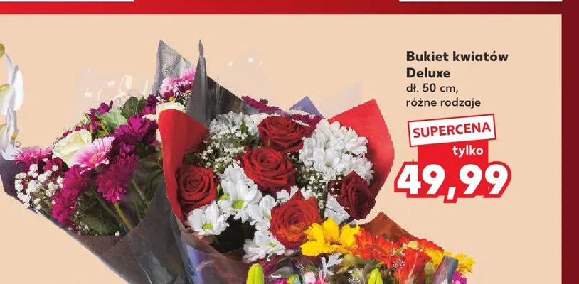 Bukiet kwiatów Deluxe promocja w Kaufland