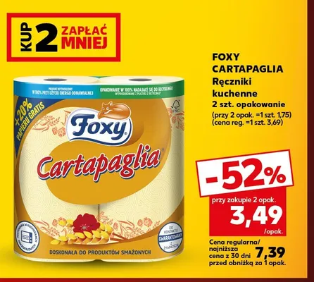 Ręczniki kuchenne Foxy Cartapaglia promocja w Kaufland