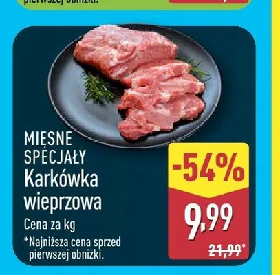 Karkówka wieprzowa Mięsne Specjały promocja w Aldi