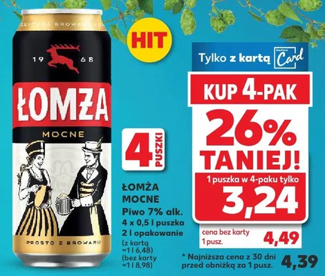 Piwo Mocne 0,5 l promocja w Kaufland