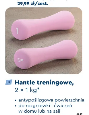 Hantle treningowe 2-pak promocja w Biedronka