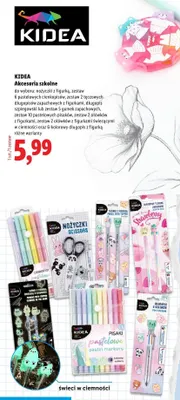 Cienkopisy pastelowe Kidea 6-pak promocja w Lidl