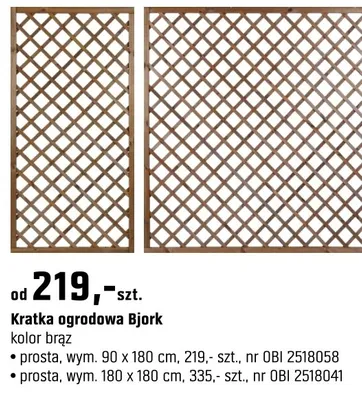 Kratka ogrodowa Bjork kolor brąz promocja w OBI