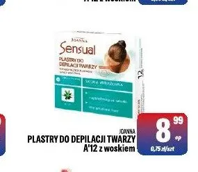 Plastry do depilacji twarzy Joanna Sensual promocja w Tomi Markt