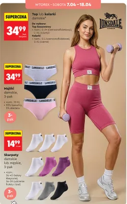 Top lub kolarki damskie promocja w Biedronka