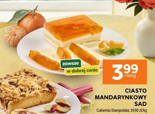 Ciasto Mandarynkowy Sad promocja w Stokrotka