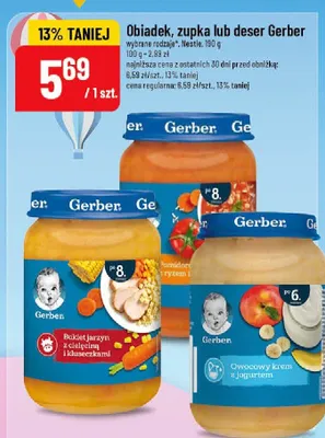 Obiadek, zupka lub deser różne rodzaje promocja w POLOmarket