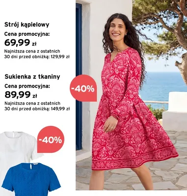 Sukienka z tkaniny promocja w Tchibo