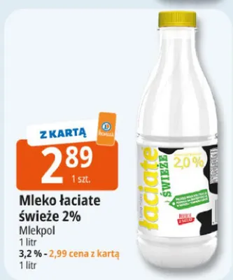 Mleko łaciate świeże 2% promocja w Leclerc