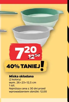 Miska składana promocja w Netto