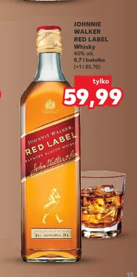 Whisky Johnnie Walker Red Label promocja w Kaufland