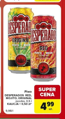 Piwo Desperados Original promocja w Carrefour Market