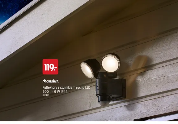 Reflektory z czujnikiem ruchu LED Anslut promocja w Jula