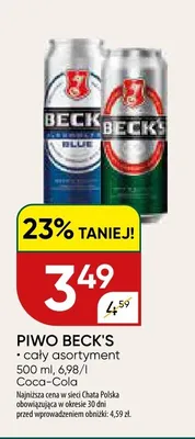 Piwo Beck's Original promocja w Chata Polska