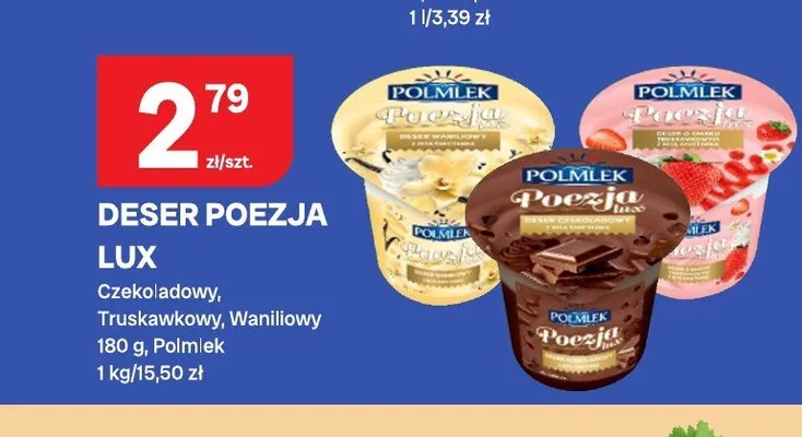 Deser Poezja Lux Truskawkowy promocja w Chorten