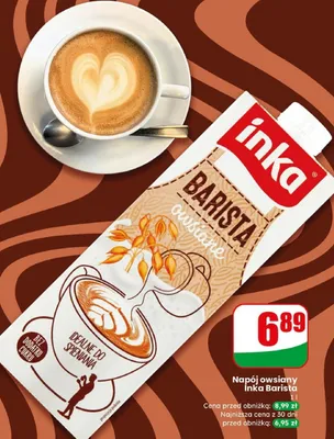 Napój owsiany barista promocja w Dino