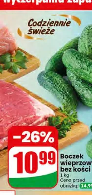 Boczek wieprzowy bez kości AGRO Rydzyna promocja w Dino