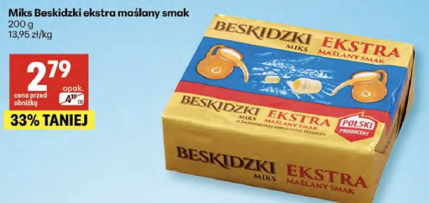 Miks Beskidzki ekstra maślany smak promocja w Delikatesy Centrum