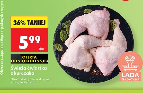 Świeża ćwiartka z kurczaka promocja w Biedronka