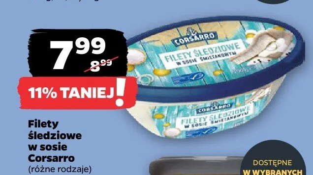 Filety śledziowe w sosie Corsarro promocja w Netto