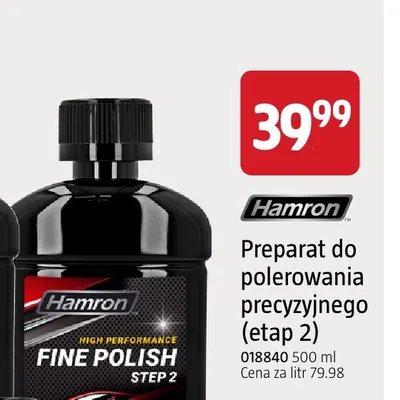 Preparat do polerowania precyzyjnego (etap 2) Hamron promocja w Jula