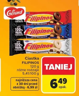 Ciastka Filipinos White Chocolate promocja w Carrefour