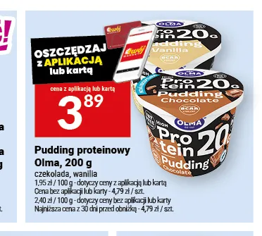 Pudding proteinowy wanilia Olma promocja w Twój Market