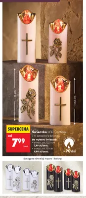 Świeczka LED Cortina wys. ok. 15 cm promocja w Biedronka