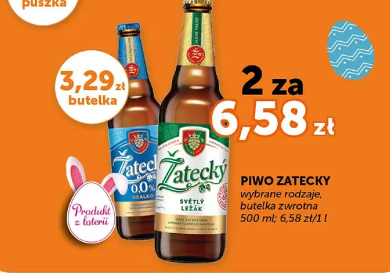 Piwo Zatecky 11° Nealko promocja w Groszek