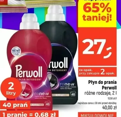 Płyn do prania Perwoll Renew Color promocja w Dealz