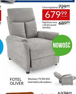 Fotel Oliver promocja w Abra Meble