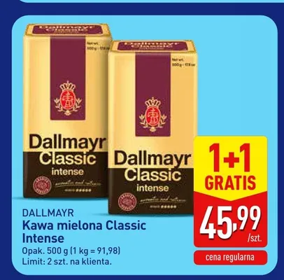 Kawa mielona Dallmayr Classic Intense promocja w Aldi