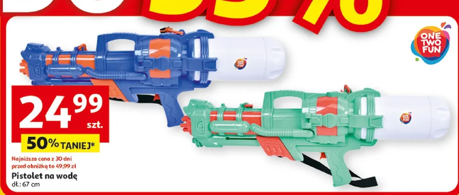 Pistolet na wodę promocja w Auchan