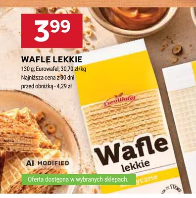 Wafle lekkie Eurowafel promocja w Stokrotka