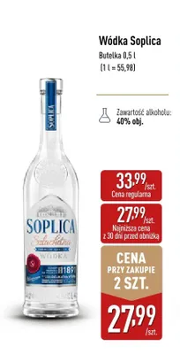 Wódka Soplica Szlachetna promocja w Aldi